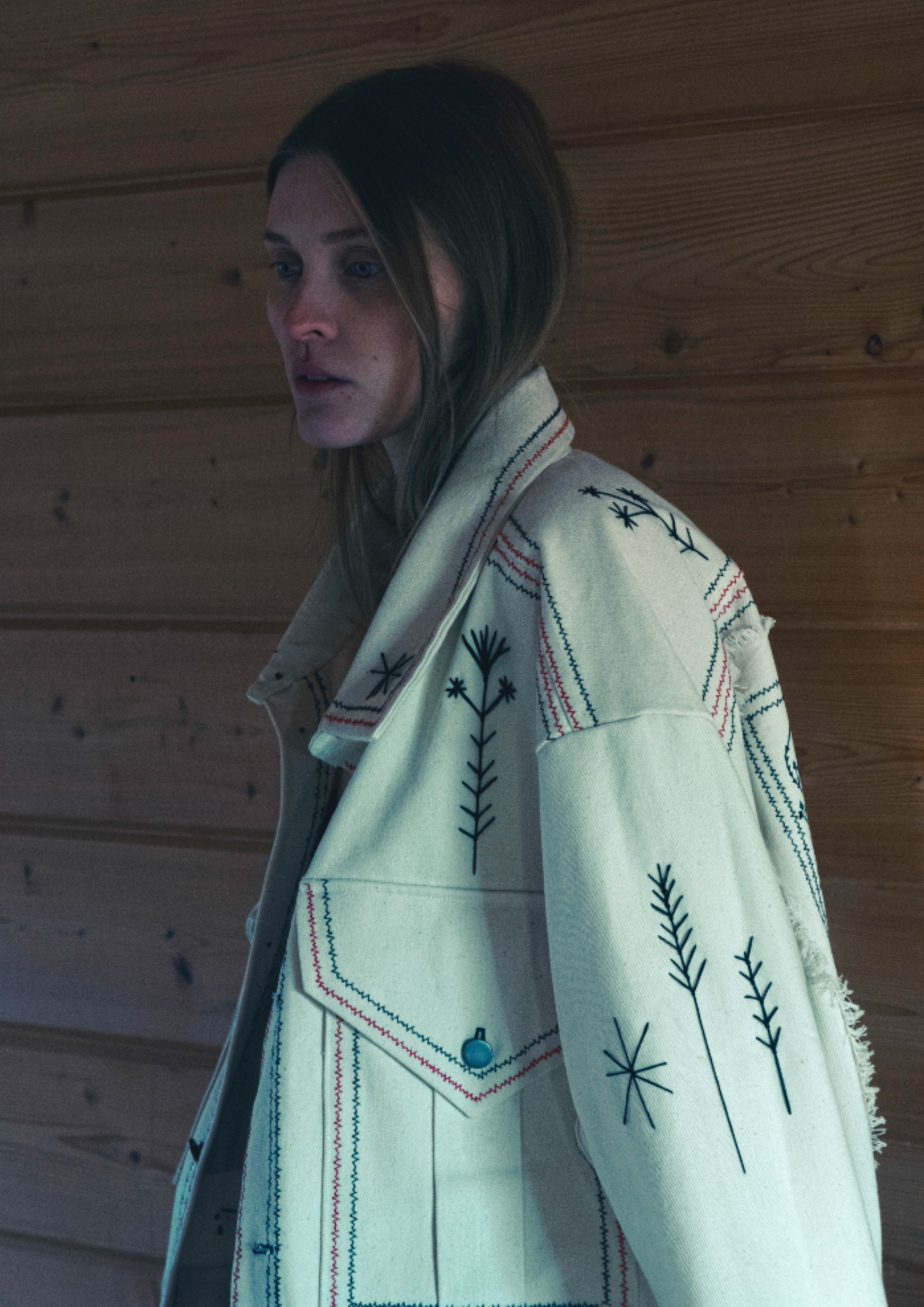 The Finnish National Romance Museum creates ready to wear pieces inspired by Finnish nature, history and culture. The FNRM SAVOTTA Jacket.